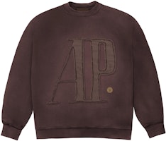 Travis Scott x Audemars Piguet FW23 Brown Crewneck Wool Sweater Unisex Retro Style. CJAP-HC09 Travis Scott x Audemars Piguet FW23 Brown Crewneck Wool Sweater Unisex Retro Style. CJAP-HC09