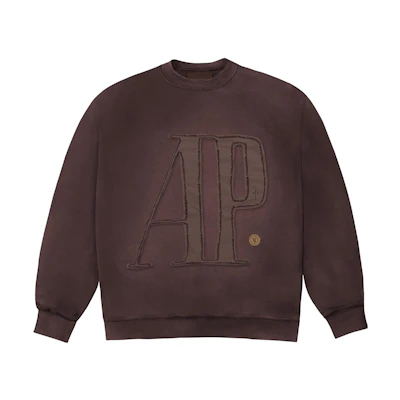Travis Audemars Piguet FW23 Brown Crewneck Wool Sweater Unisex Retro Style. CJAP-HC09