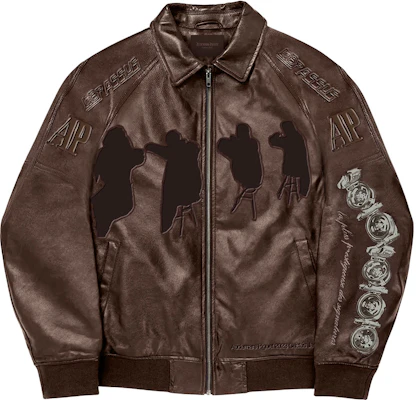 Jaket Coklat Travis Scott x Audemars Piguet FW23 Unisex dengan Sulaman Chenille CJAP-BJ39 Buy Jaket Coklat Travis Scott x Audemars Piguet FW23 Unisex dengan Sulaman Chenille CJAP-BJ39