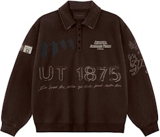 Travis Scott x Audemars Piguet FW23 Brown Logo Knit Long Sleeve Polo Unisex CJAP-CR18 Travis Scott x Audemars Piguet FW23 Brown Logo Knit Long Sleeve Polo Unisex CJAP-CR18