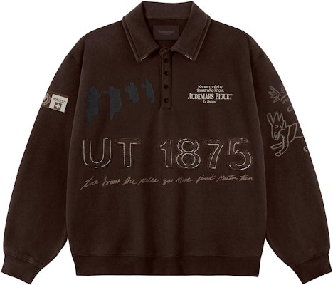 トラヴィス・スコット x オーデマピゲ FW23 ブラウンロゴ ニット長袖ポロ ユニセックス CJAP-CR18 Buy トラヴィス・スコット x オーデマピゲ FW23 ブラウンロゴ ニット長袖ポロ ユニセックス CJAP-CR18