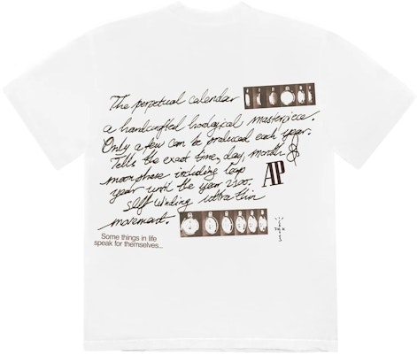 Travis Scott x 愛彼 FW23 圖案印花白色中性T恤 CJAP-SS03 Lookbook Travis Scott x 愛彼 FW23 圖案印花白色中性T恤 CJAP-SS03