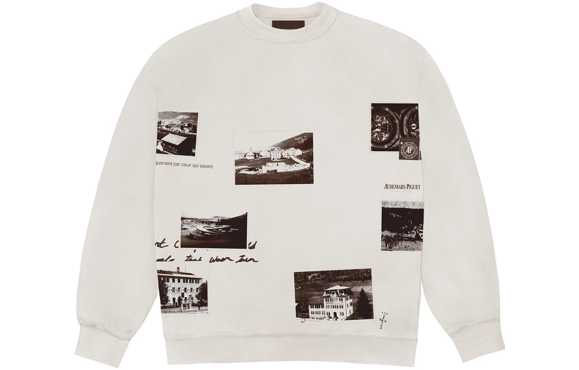 Travis Audemars Piguet FW23 Vintage Washed Embroidered Logo Crewneck White. CJAP-HC10 圖 2
