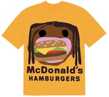Travis Scott x CPFM 4 CJ Burger Mouth T-Shirt Gold Travis Scott x CPFM 4 CJ Burger Mouth T-Shirt Gold