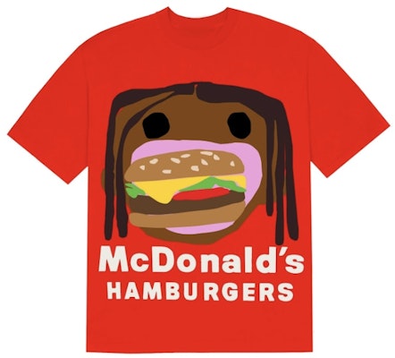Travis Scott x CPFM 4 CJ Burger Mouth T-Shirt Red Buy Travis Scott x CPFM 4 CJ Burger Mouth T-Shirt Red