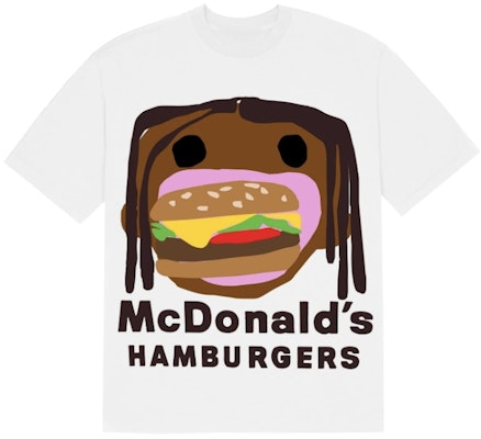 Travis Scott x CPFM 4 CJ Burger Mouth T-Shirt White Buy Travis Scott x CPFM 4 CJ Burger Mouth T-Shirt White