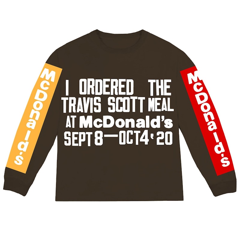 Buy Travis Scott x CPFM 4 CJ Camiseta Larga Marrón Edición Souvenir