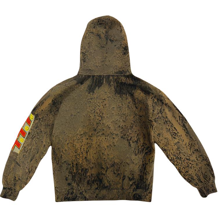 Lookbook Travis Scott x CPFM FW24 棕色紮染標誌連帽衫 男女適穿 ETCJ-CPFM-HS01