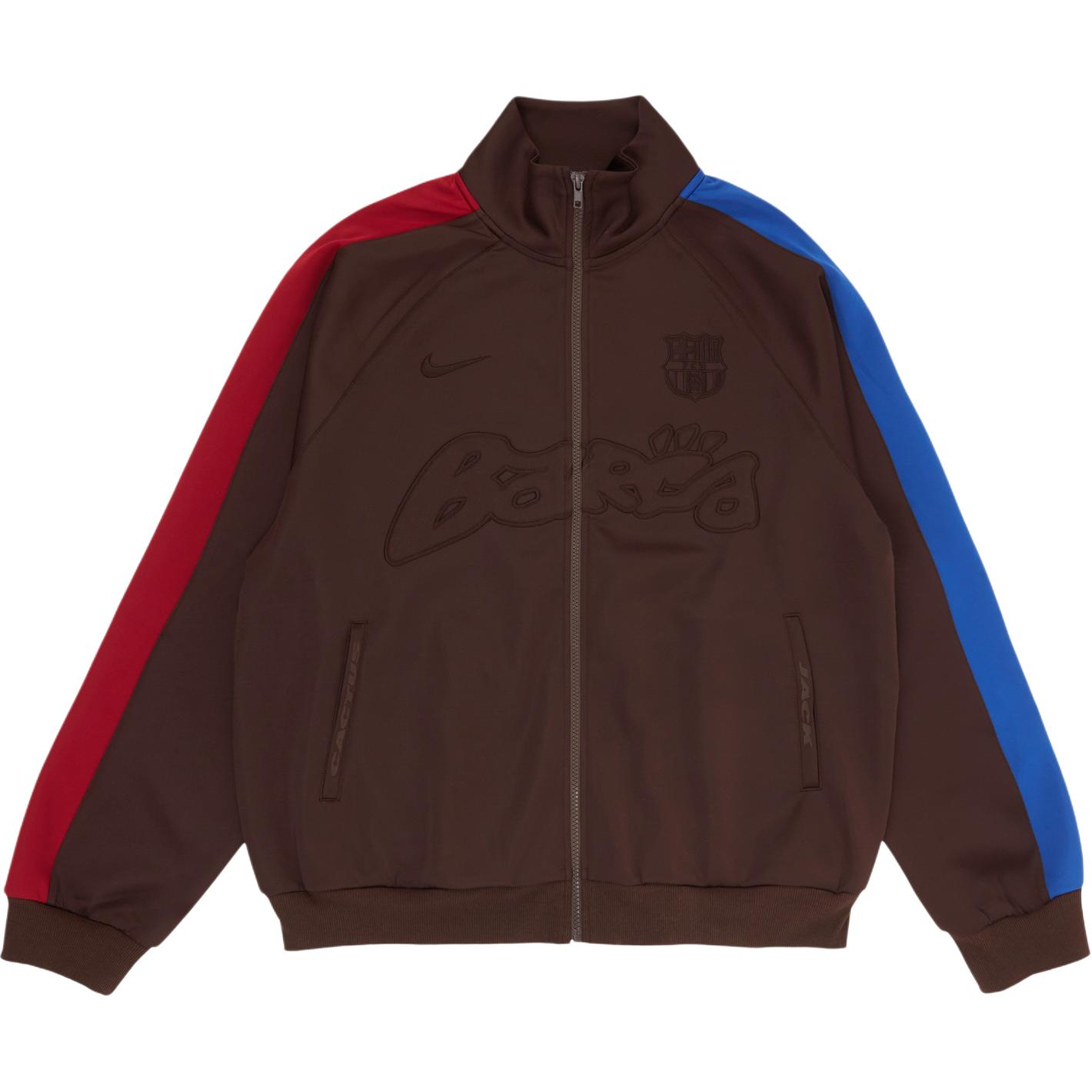 Travis Scott x FC Barcelona x Nike SS25 Embroidered Logo Zip Jacket Unisex FQCJ-WNJ01