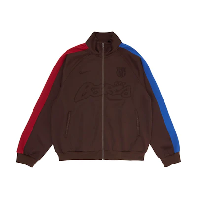 Travis FC Barcelona Nike SS25 Embroidered Logo Zip Jacket Unisex FQCJ-WNJ01