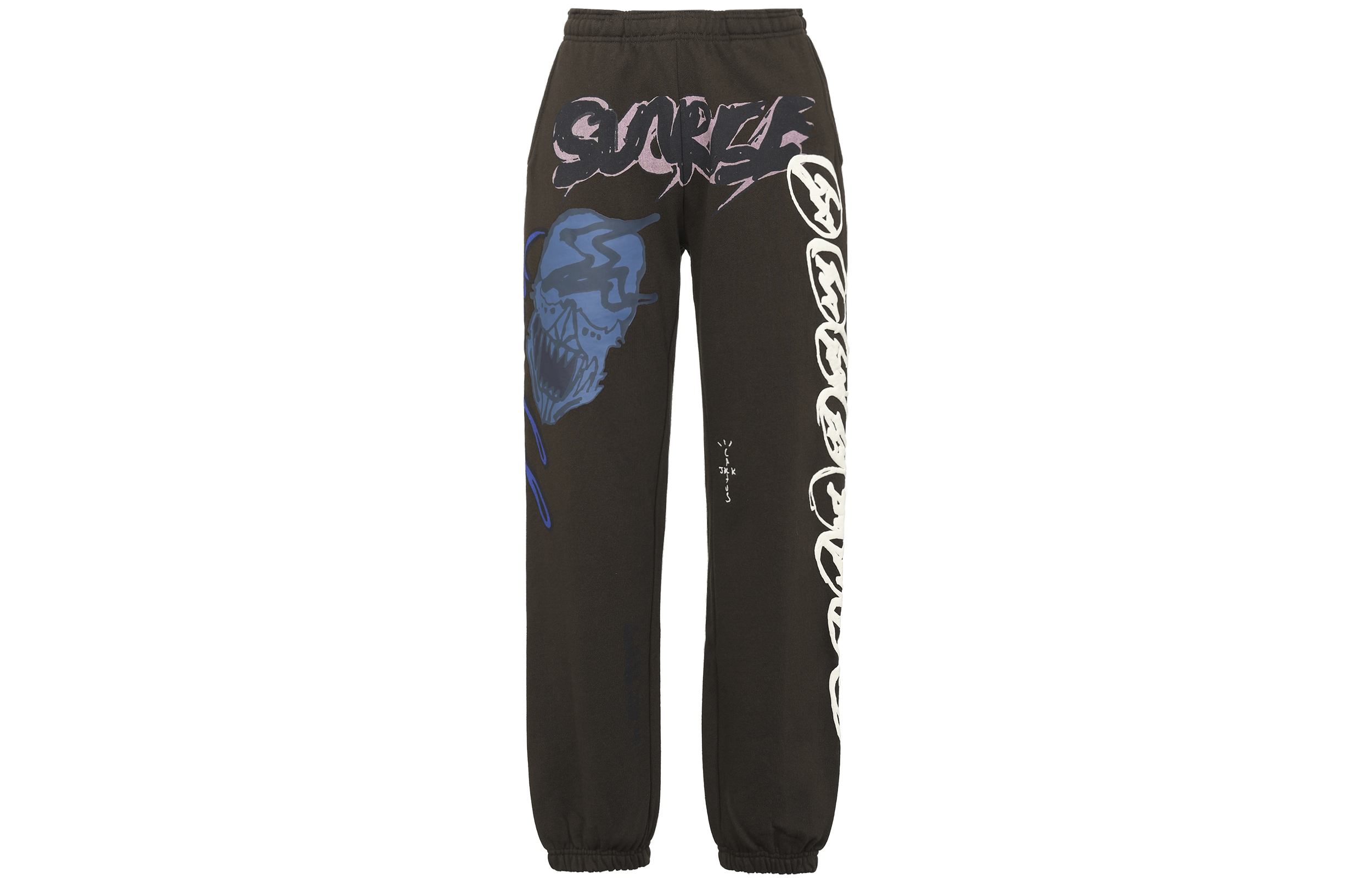 Travis Scott x Fragment Cactus Jack Brown Graffiti Jogger Pants . CJFN-SS33
