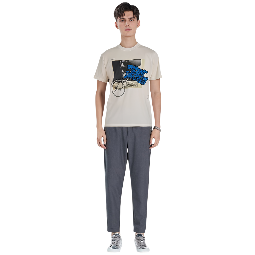 Purchase Travis Scott x Fragment Cactus Jack 標誌圖案白色男士T恤 CJFM-SS03