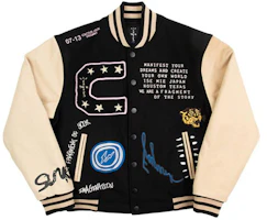 Travis Scott x Fragment Cactus Jack Printed Baseball Jacket Black Unisex CJFN-SS20 Travis Scott x Fragment Cactus Jack Printed Baseball Jacket Black Unisex CJFN-SS20