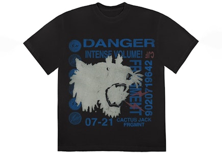 Travis Scott x Fragment Danger 短袖洗舊黑T恤 Buy Travis Scott x Fragment Danger 短袖洗舊黑T恤