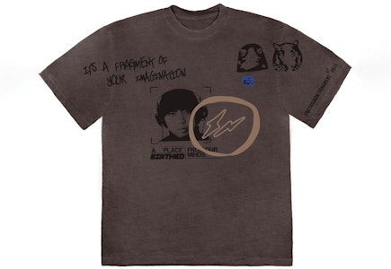 特拉維斯·斯科特 x Fragment 廣井T恤 棕胡椒色 Buy 特拉維斯·斯科特 x Fragment 廣井T恤 棕胡椒色