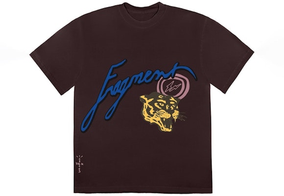 Travis Scott x Fragment Icons Tee Brown Buy Travis Scott x Fragment Icons Tee Brown