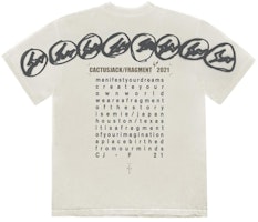 Camiseta Crema Travis Scott x Fragment Manifest. Order Camiseta Crema Travis Scott x Fragment Manifest.