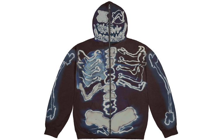 Travis Scott x Hiroshi Fujiwara Cactus Jack Logo Zip Hoodie Unisex Black. CJFR-HZ07