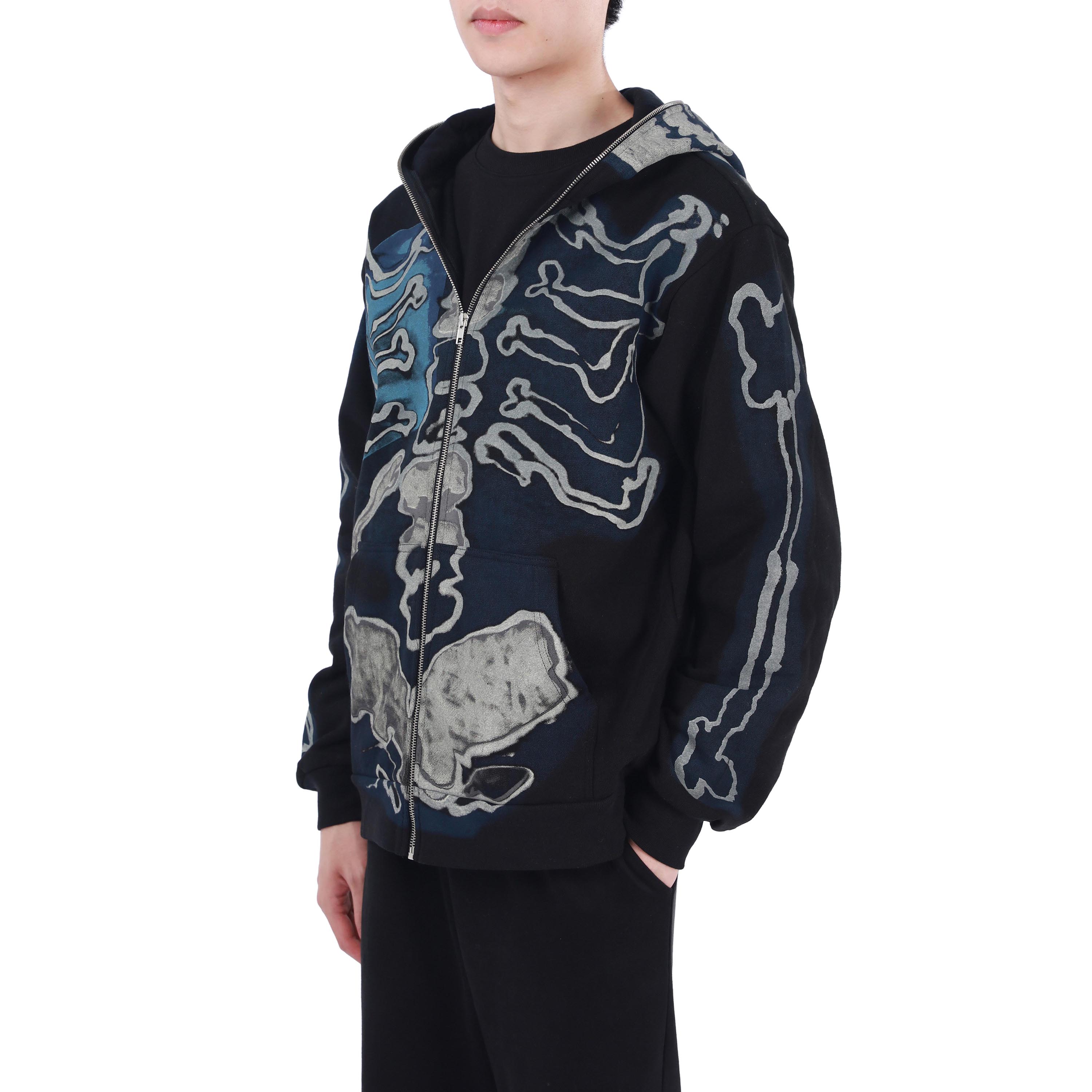 Shop Sudadera Unisex Negra Travis Scott x Hiroshi Fujiwara Cactus Jack Logo Zip. CJFR-HZ07