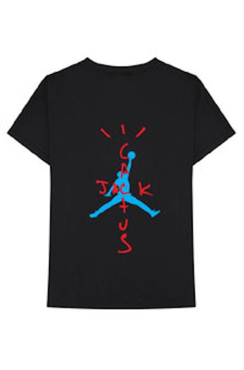 Order 트래비스 스캇 x 조던 에어 캑터스 잭 티셔츠 블랙 
