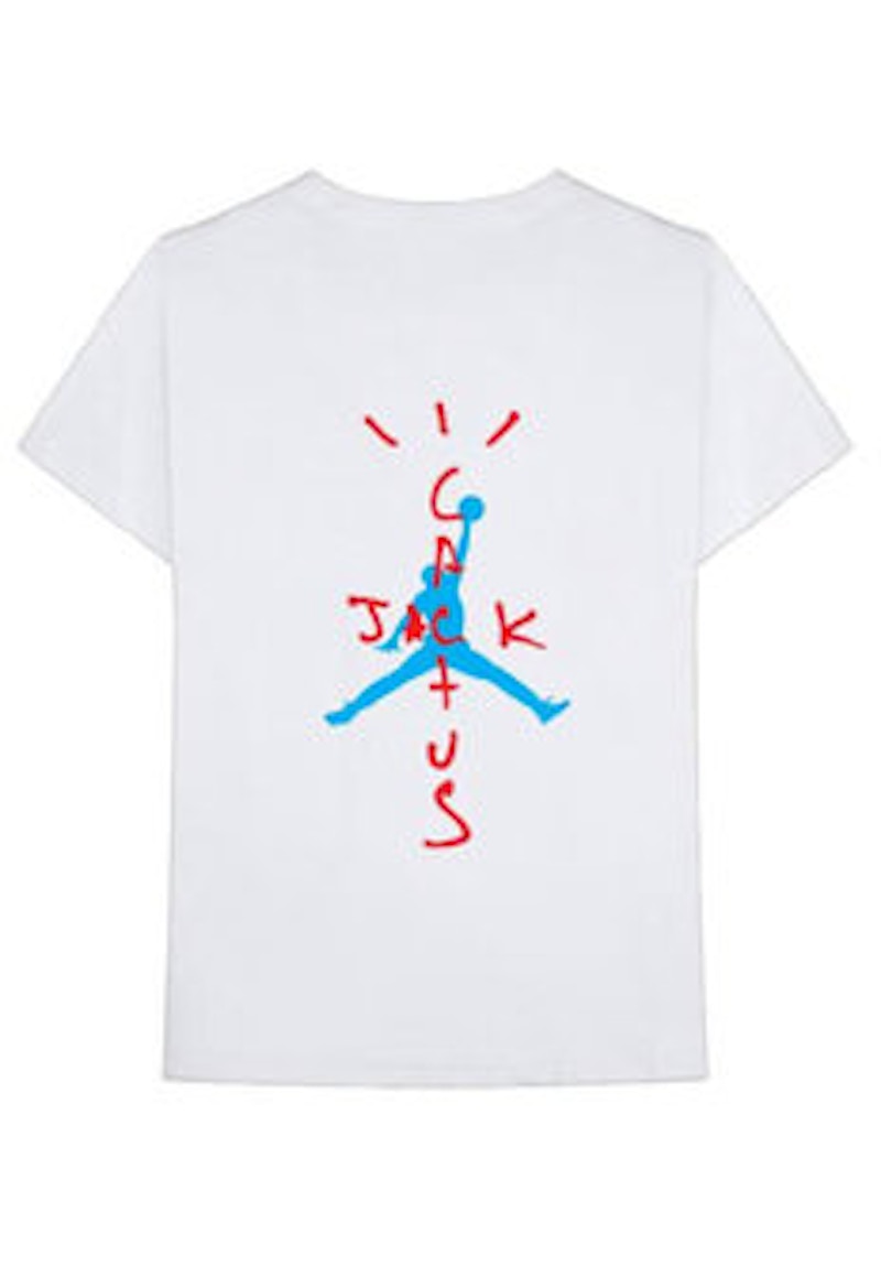 Order Travis Scott x Jordan Air Cactus Jack 白色T恤