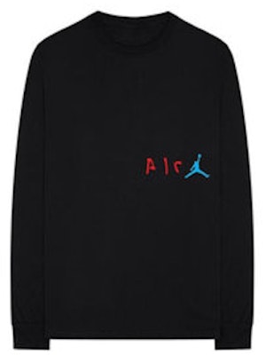 Travis Scott x Jordan Cactus Jack Lengan Panjang Tee Hitam Buy Travis Scott x Jordan Cactus Jack Lengan Panjang Tee Hitam