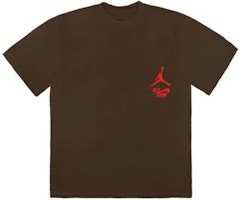 Travis Scott x Jordan Cactus Jack Reverse Swoosh Chocolate T-Shirt Unisex. TC-304 Travis Scott x Jordan Cactus Jack Reverse Swoosh Chocolate T-Shirt Unisex. TC-304