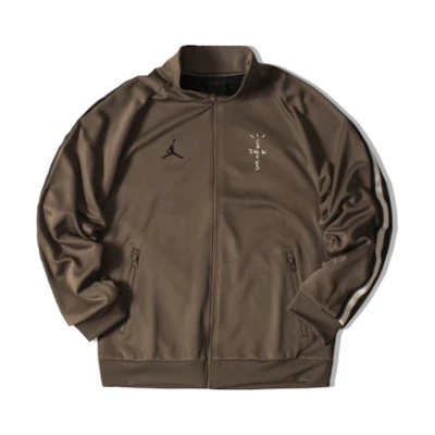 Travis Jordan Logo Zip Jacket Coffee Color (Asian Edition) CK4036-260