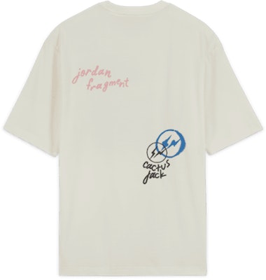 Travis Scott x Jordan x Fragment T-shirt White Order Travis Scott x Jordan x Fragment T-shirt White