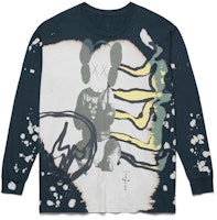 Travis Scott x KAWS For Fragment L/S Tee Multi Grey Travis Scott x KAWS For Fragment L/S Tee Multi Grey