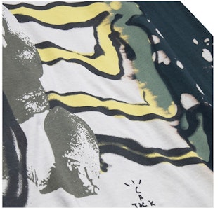 Camiseta Manga Larga Travis Scott x KAWS x Fragment Multi Gris Lookbook Camiseta Manga Larga Travis Scott x KAWS x Fragment Multi Gris