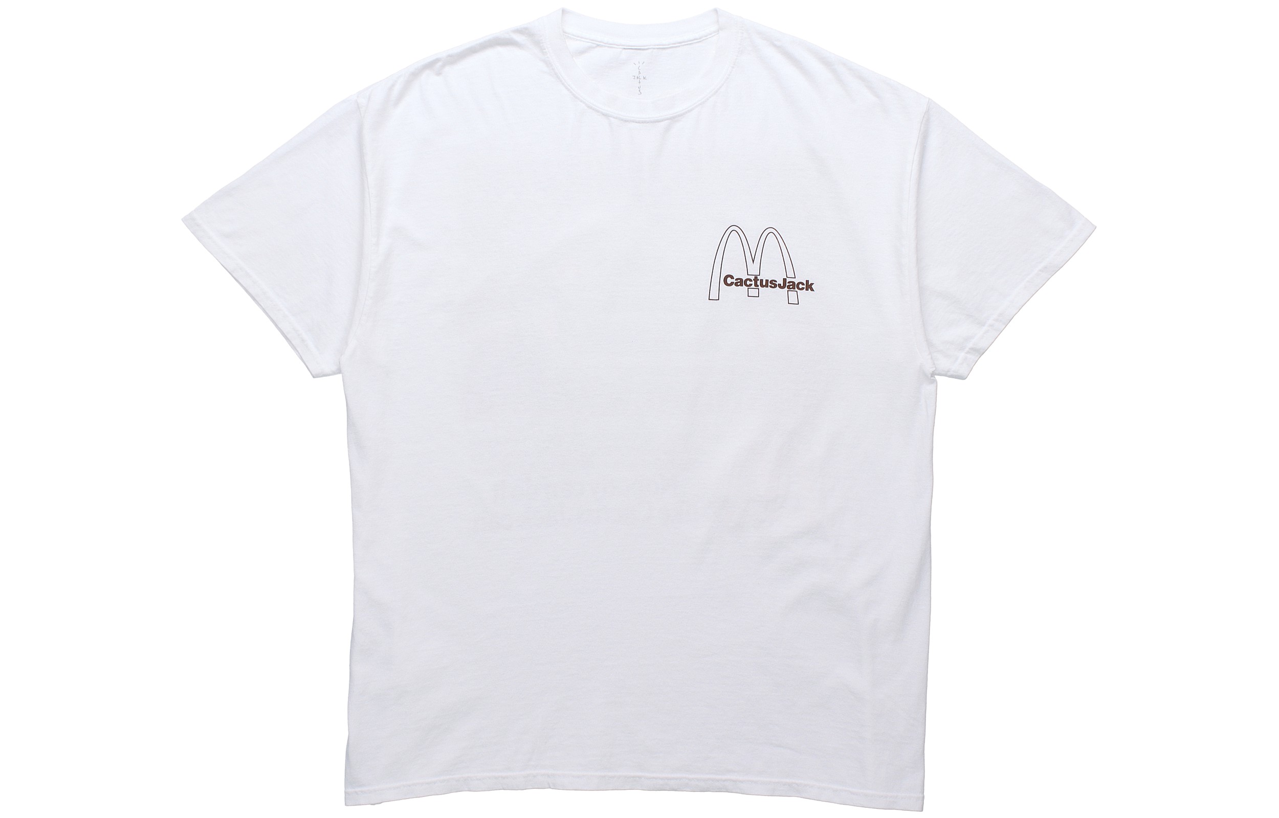 Travis Scott x McDonald's Collaboration White Graphic T-Shirt Unisex Casual Wear CJMDSS37