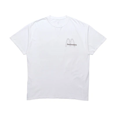 Travis McDonald's Collaboration White Graphic T-Shirt Unisex Casual Wear CJMDSS37