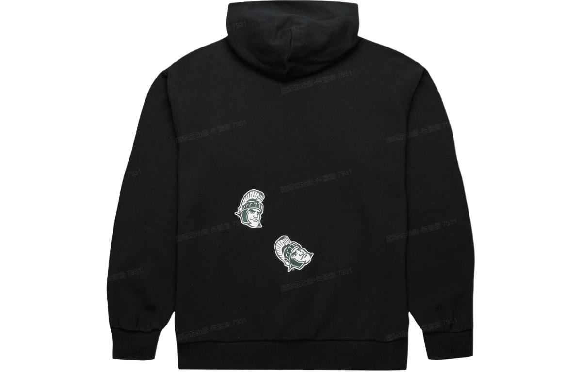 Lookbook トラヴィス・スコット x ミッチェル & ネス ミシガン州大刺繍パーカー ブラック ユニセックス TH9326-MSUBLCK