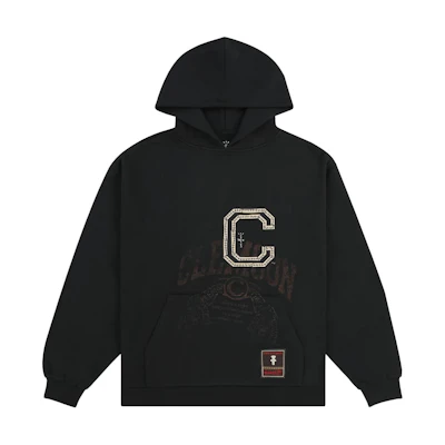 Travis Mitchell & Ness SS24 Clemson University Logo Hoodie Black Unisex TH9326-CLMBLCK