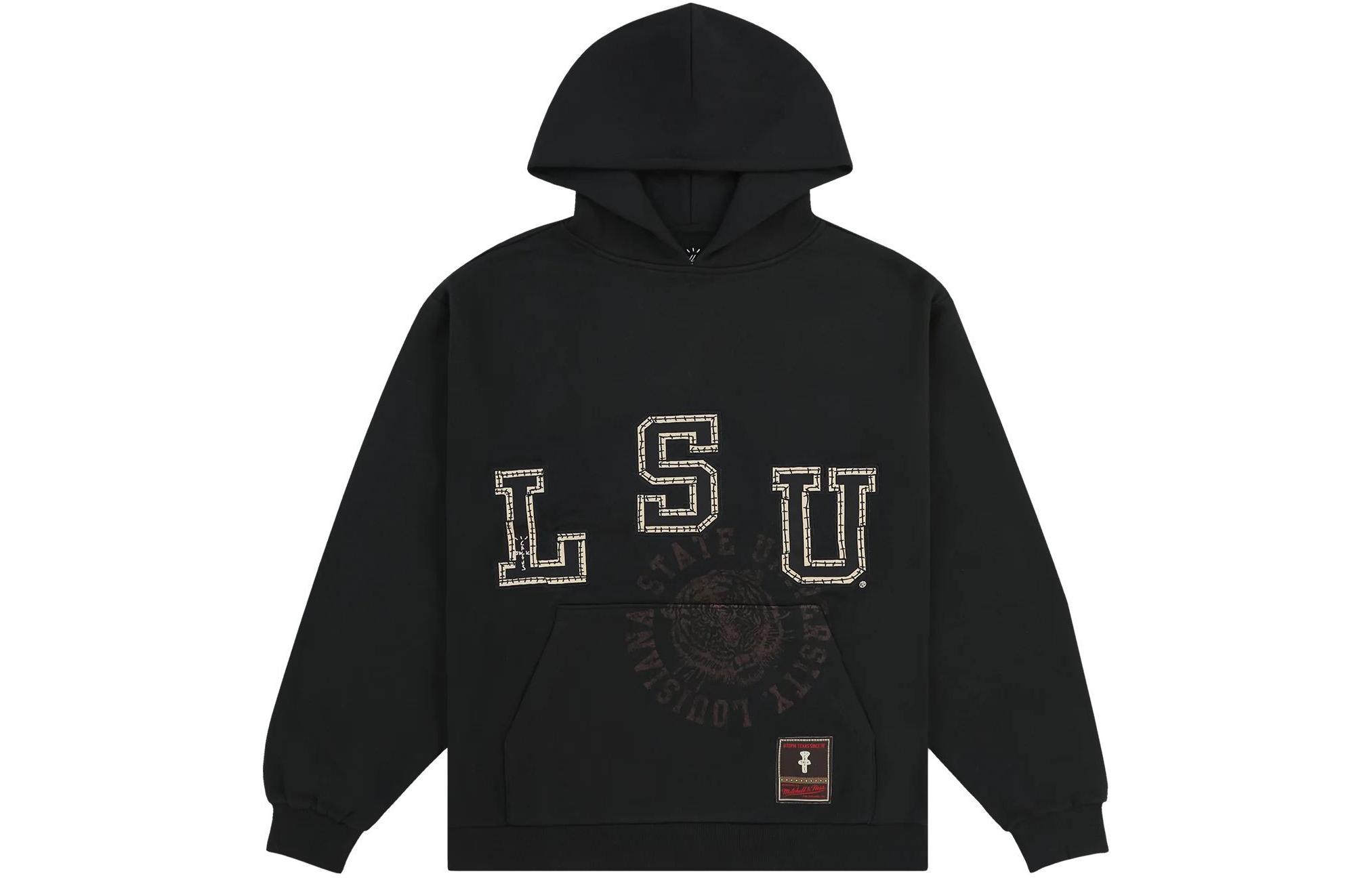 Travis Mitchell & Ness SS24 LSU Logo Hoodie Black Unisex TH9326-LSUBLCK