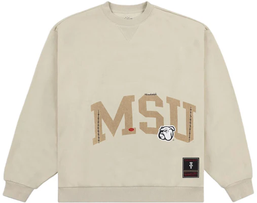 Travis Scott x Mitchell & Ness SS24 Mississippi State Logo Crewneck Brown Unisex FC9327-MSSTAN1 Buy Travis Scott x Mitchell & Ness SS24 Mississippi State Logo Crewneck Brown Unisex FC9327-MSSTAN1
