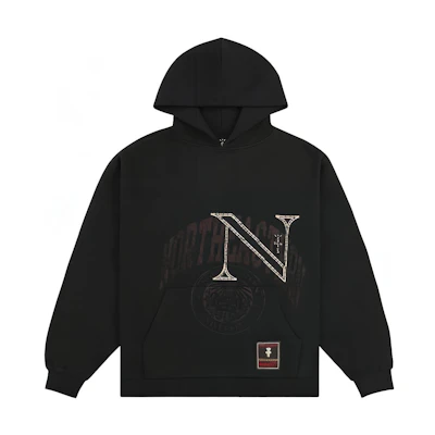 Travis Mitchell & Ness SS24 Northeastern University Logo Hoodie Black TH9326-NEUBLCK