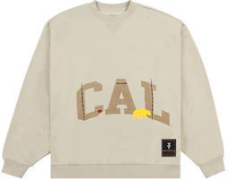 Travis Scott x Mitchell & Ness SS24 UC Berkeley Logo Brown Crewneck Sweatshirt FC9327-UCBTAN1 Travis Scott x Mitchell & Ness SS24 UC Berkeley Logo Brown Crewneck Sweatshirt FC9327-UCBTAN1