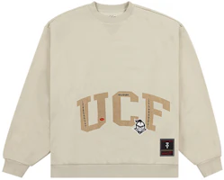 Travis Scott x Mitchell & Ness SS24 UCF Logo Brown Unisex Crewneck Sweatshirt FC9327-UCFTAN1 Travis Scott x Mitchell & Ness SS24 UCF Logo Brown Unisex Crewneck Sweatshirt FC9327-UCFTAN1