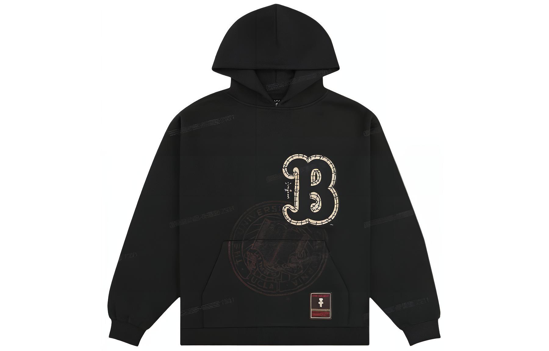 Travis Mitchell & Ness SS24 UCLA Logo Hoodie Black Unisex TH9923-UCLBLCK