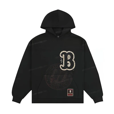 Travis Mitchell & Ness SS24 UCLA Logo Hoodie Black Unisex TH9923-UCLBLCK