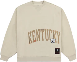 Travis Scott x Mitchell & Ness SS24 University of Kentucky Brown Crewneck Sweatshirt FC9327-UKTTAN1 Travis Scott x Mitchell & Ness SS24 University of Kentucky Brown Crewneck Sweatshirt FC9327-UKTTAN1