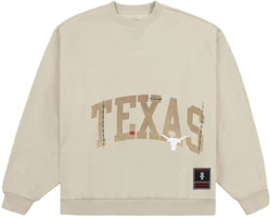 Travis Scott x Mitchell & Ness SS24 University of Texas Brown Crewneck Sweater FC9327-UTATAN1 Travis Scott x Mitchell & Ness SS24 University of Texas Brown Crewneck Sweater FC9327-UTATAN1