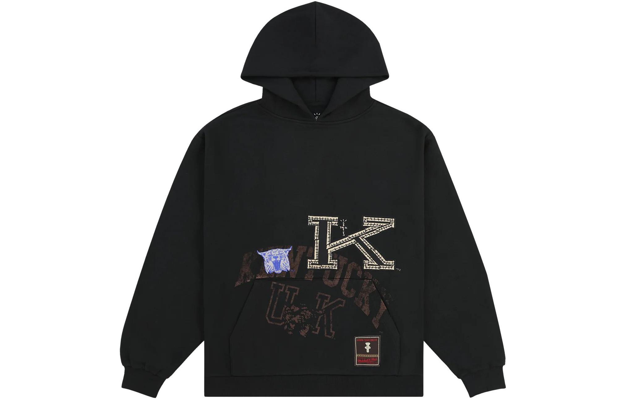 Travis Mitchell & Ness SS24 University of Kentucky Hoodie Black Unisex TH9326-UKTBLCK