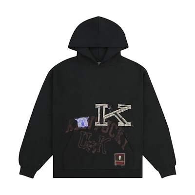 Travis Mitchell & Ness SS24 University of Kentucky Hoodie Black Unisex TH9326-UKTBLCK