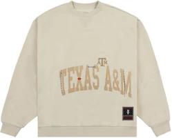 Travis Scott x Mitchell & Ness Texas A&M Logo Brown Crewneck Sweatshirt Unisex FC9327-TAMTAN1 Travis Scott x Mitchell & Ness Texas A&M Logo Brown Crewneck Sweatshirt Unisex FC9327-TAMTAN1