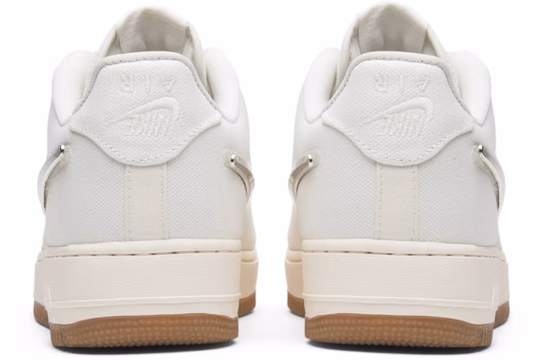 Travis Scott x Nike Air Force 1 'Sail' AQ4211-101 Details for Travis Scott x Nike Air Force 1 'Sail' AQ4211-101