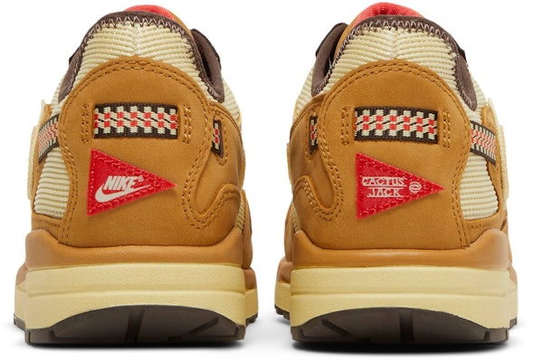 Travis Scott x Nike Air Max 1 'Wheat Lemon Drop' - Kuning Gandum DO9392-701 Details for Travis Scott x Nike Air Max 1 'Wheat Lemon Drop' - Kuning Gandum DO9392-701