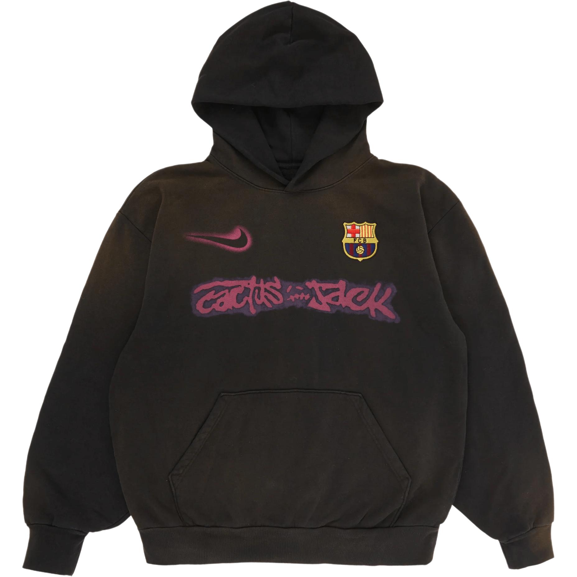 Travis Scott x Nike Barcelona Reverse Logo Hoodie Unisex SS25 Edition. FQCJ-HS01